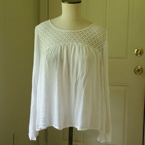 Tunic Blouse Boho Peasant Shirt Top Simply Emma BELL SLEEVE Women's WOMAN'S XL - Picture 12 of 13